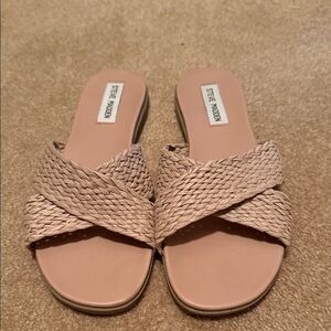 Steve Madden Women's Beige Woven Sandals